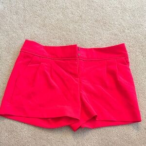 Hot Pink Pleated Shorts